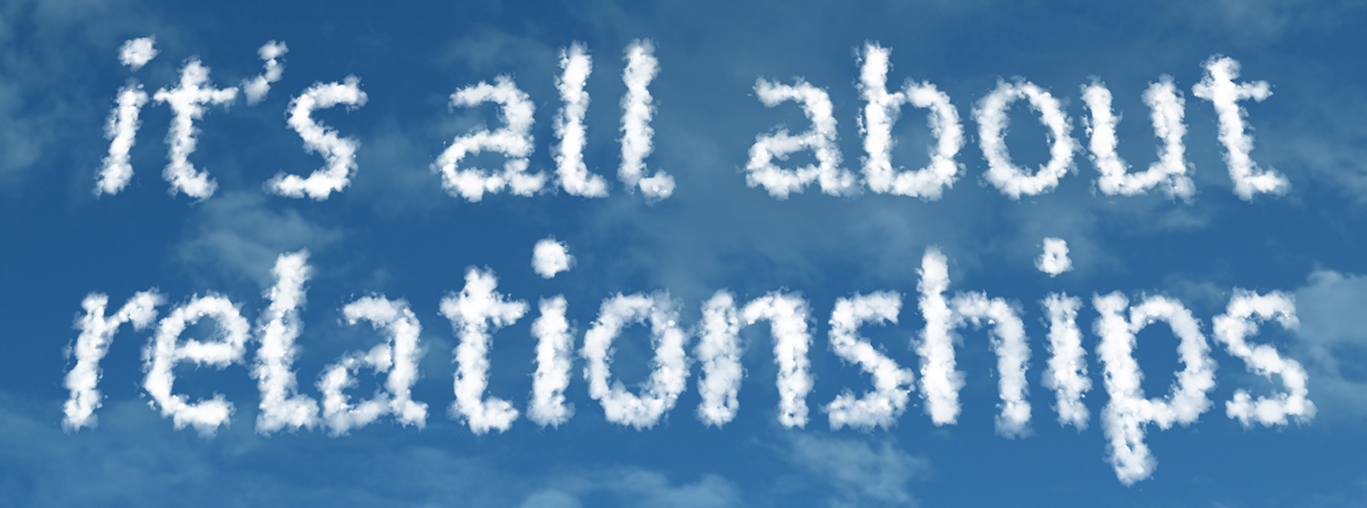 its all about relationships cloud skywriting from t gschwender and associates